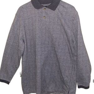 Men’s Large Vintage George Collared Long Sleeve Shirt